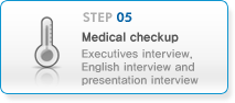 5.Medical checkup-Executives interview, English interview and presentation interview